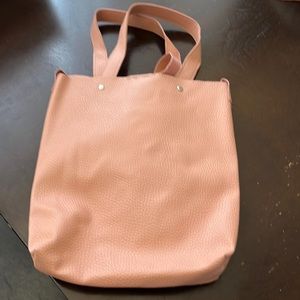 Pink tote bag